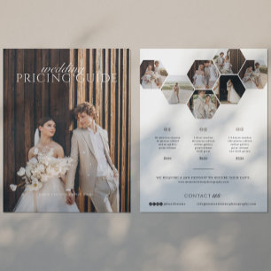 Lista de precios para fotógrafos Bodas de familia