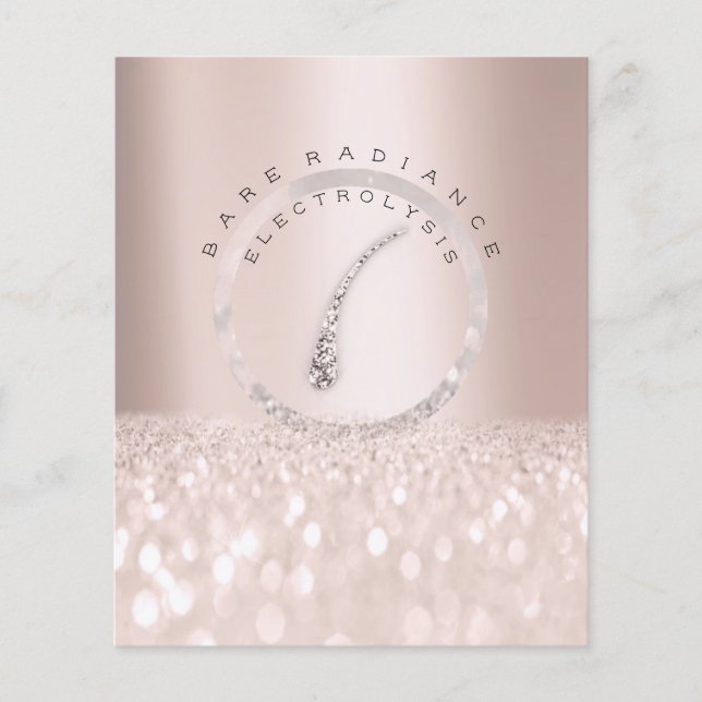 Lista de precios Salón de belleza Rosa Electrolisi (Frente)