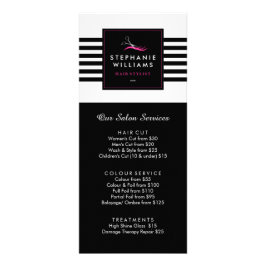 Lista de precios y menú de servicio de Hair Stylis