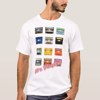 Lista de reproducción de 80's, camiseta de unisex 