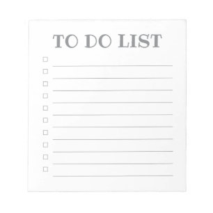 Lista de tareas pendientes - Bloc de notas de 40 p