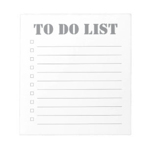 Lista de tareas pendientes - Bloc de notas de 40 p