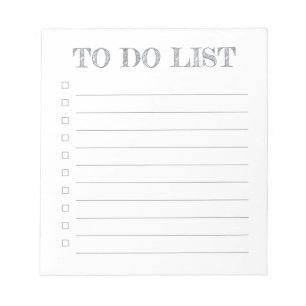 Lista de tareas pendientes - Bloc de notas de 40 p