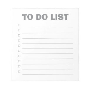 Lista de tareas pendientes - Bloc de notas de 40 p