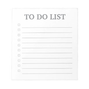 Lista de tareas pendientes - Bloc de notas de 40 p