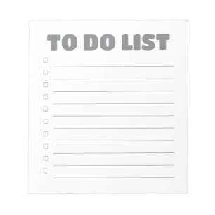 Lista de tareas pendientes - Bloc de notas de 40 p