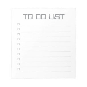 Lista de tareas pendientes - Bloc de notas de 40 p