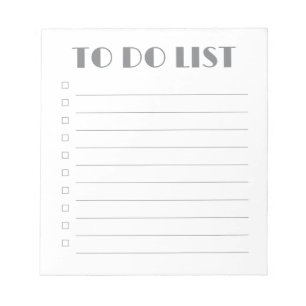 Lista de tareas pendientes - Bloc de notas de 40 p