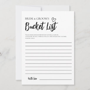 Lista minimalista de cubos para la tarjeta de novi