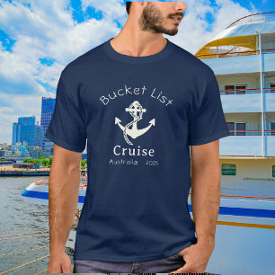 Lista simple de cubo Azul Personalizar camiseta