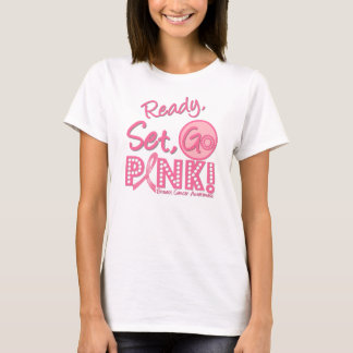 Lista, sistema, VA la camiseta ROSADA del cáncer