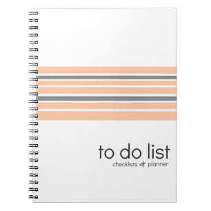 Listas de lío lista de control y cuaderno del