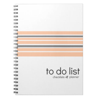 Listas de lío lista de control y cuaderno del