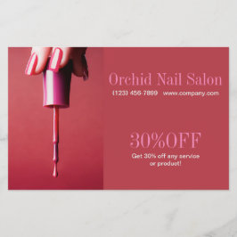 Listas de precios de salón de uñas SPA de estética