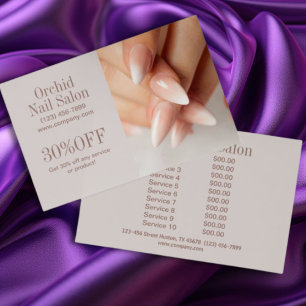 Listas de Precios de Salón de Uñas SPA Esteticista