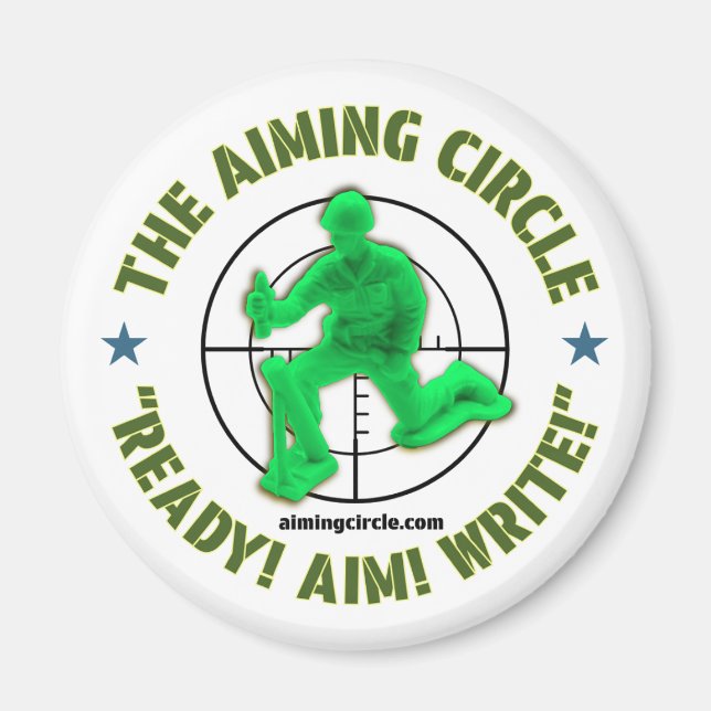 "¡Listo! ¡Apunten! ¡Escribe!" imán (Frente)