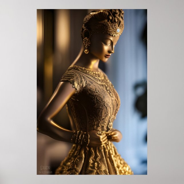 Listo - Estatua de bronce - Retrato de arte de fan (Frente)