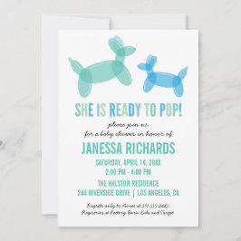 Listo para abrir invitaciones de ducha para niños