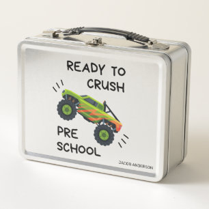 Listo para aplastar el monstruo preescolar