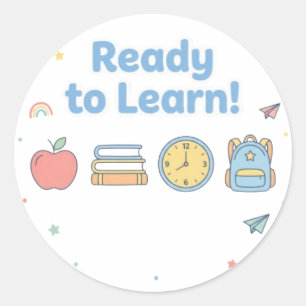 Listo para Aprender – Adhesivo Divertido para Niño