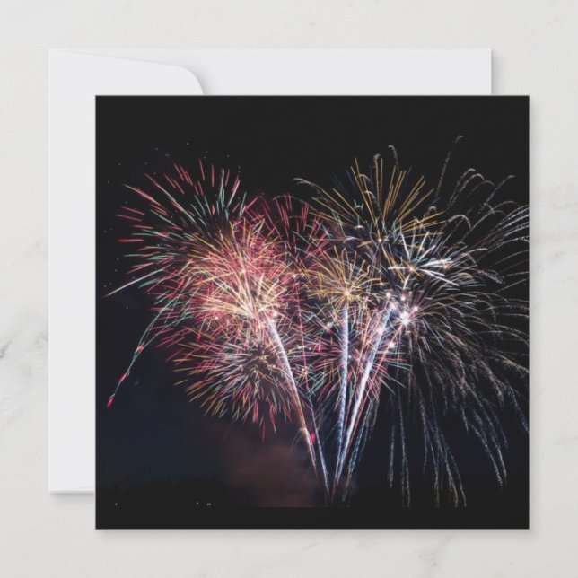 **LISTO PARA CELEBRAR UNA INVITACIÓN *4 DE JULIO F (Anverso)