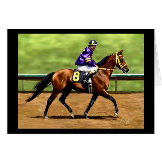 Listo para correr - Pintura de caballo (Anverso (Horizontal))