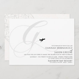 Listo para despegar G Invitación a la boda inicial