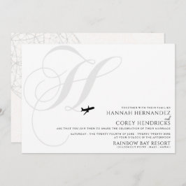 Listo para despegar H Invitación a la boda inicial