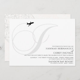 Listo para despegar Invitación a la boda inicial