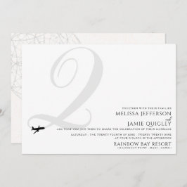 Listo para despegar Q Invitación a la boda inicial