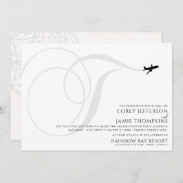 Listo para despegar T Invitación a la boda inicial