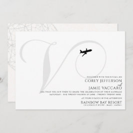 Listo para despegar V Invitación a la boda inicial