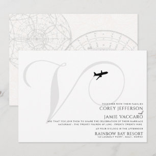 Listo para despegar V Invitación a la boda inicial
