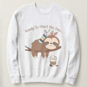 Listo para empezar el día sudadera