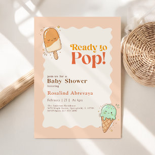 Listo para estallar Dulce invitación de helado par