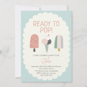 Listo para estallar Invitación de Baby Shower Pops