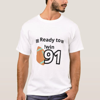 Listo para ganar una camiseta motivacional