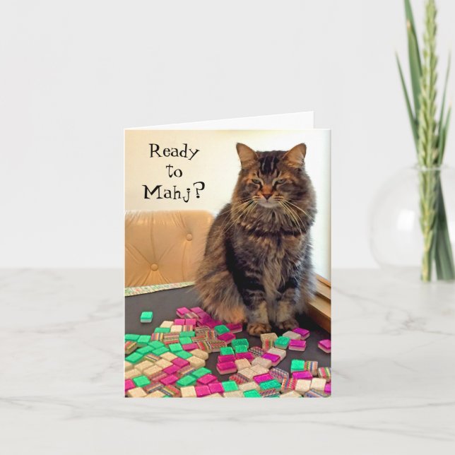 ¿Listo para Mahj? Tarjeta pequeña (Anverso)