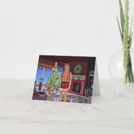 Listo para Navidad. Tarjeta de Navidad