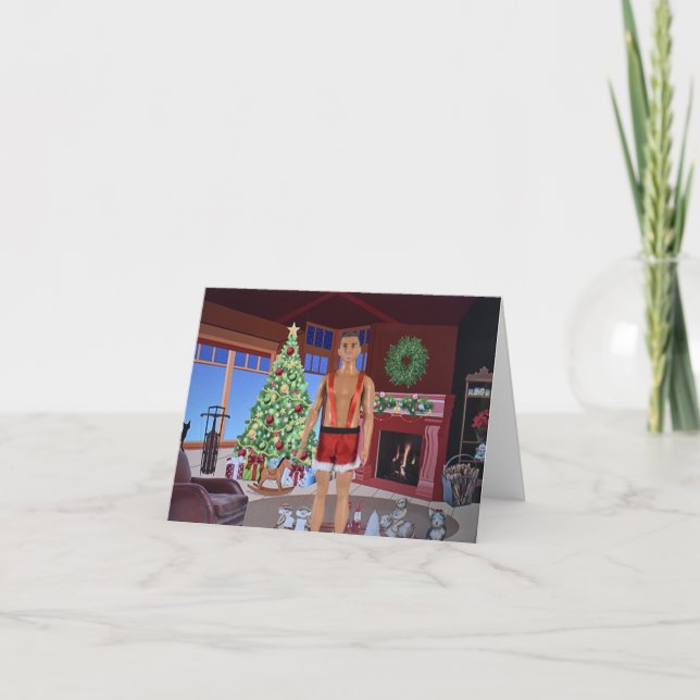 Listo para Navidad. Tarjeta de Navidad (Anverso)