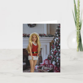 Listo para Navidad. Tarjeta de Navidad