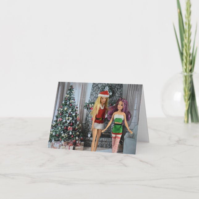 Listo para Navidad. Tarjeta de Navidad (Anverso)