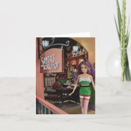 Listo para Navidad. Tarjeta de Navidad