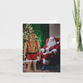 Listo para Navidad. Tarjeta de Navidad