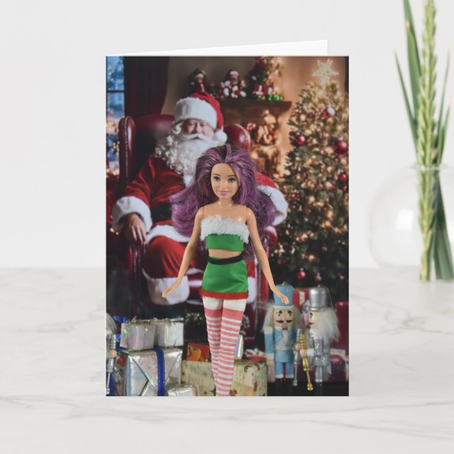 Listo para Navidad. Tarjeta de Navidad (Anverso)