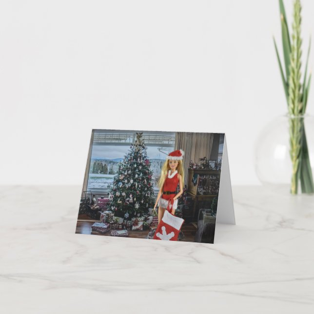 Listo para Navidad. Tarjeta de Navidad (Anverso)