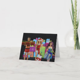 Listo para Navidad. Tarjeta de Navidad