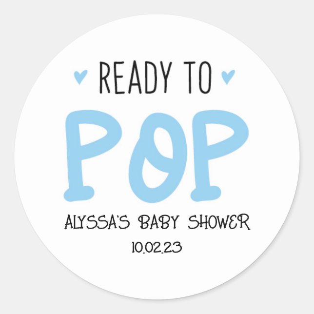 Listo Para Obtener Pegatinas Azules (Anverso)