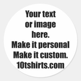 Listo para personalizares pegatinas de 3". Hoja de