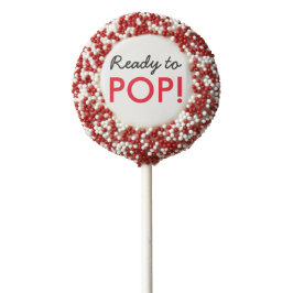 Listo para pop Baby Shower Oreo Pops Negro, Rojo